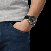 Tissot T1256171705102 Supersports Chrono Black Dial Black Leather Strap Men's Watch - mzwatcheslk srilanka